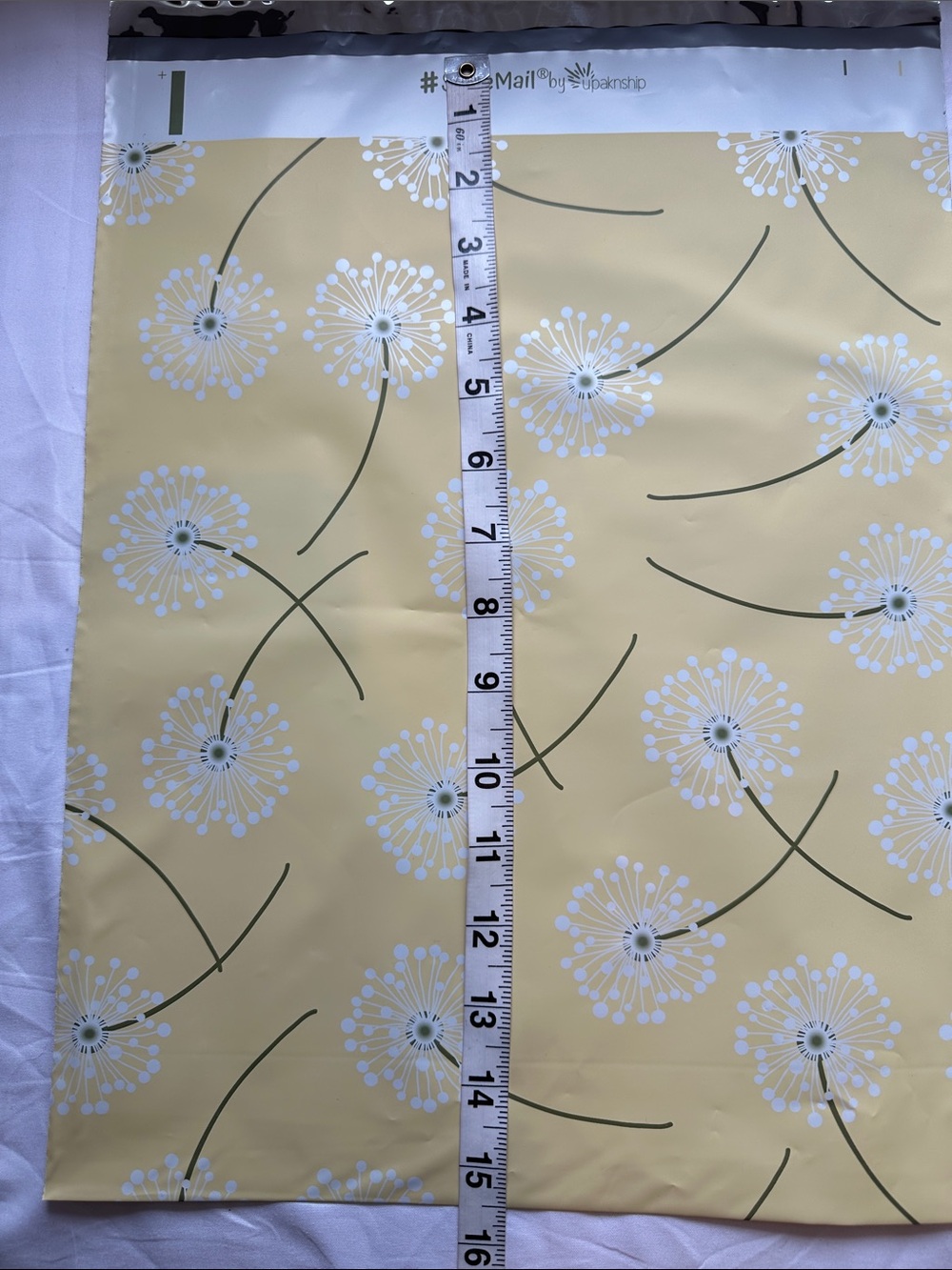 Dandelion Flower Poly Mailers 12"x15.5" Shipping Bags 20 Count - Picture 5 of 5